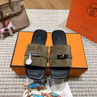 Cheap Hermes Slippers For Men #1348622 Replica Wholesale [$105.00 USD] [ITEM#1348622] on Replica Hermes Slippers