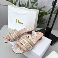 Cheap Christian Dior Slippers For Women #1348941 Replica Wholesale [$82.00 USD] [ITEM#1348941] on Replica Christian Dior Slippers