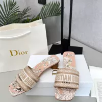 Cheap Christian Dior Slippers For Women #1348941 Replica Wholesale [$82.00 USD] [ITEM#1348941] on Replica Christian Dior Slippers