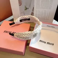 Cheap MIU MIU Headband For Women #1349412 Replica Wholesale [$27.00 USD] [ITEM#1349412] on Replica MIU MIU Headband