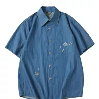 Cheap Louis Vuitton LV Shirts Short Sleeved For Unisex #1350417 Replica Wholesale [$56.00 USD] [ITEM#1350417] on Replica Louis Vuitton LV Shirts