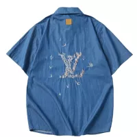 Cheap Louis Vuitton LV Shirts Short Sleeved For Unisex #1350417 Replica Wholesale [$56.00 USD] [ITEM#1350417] on Replica Louis Vuitton LV Shirts