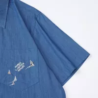 Cheap Louis Vuitton LV Shirts Short Sleeved For Unisex #1350417 Replica Wholesale [$56.00 USD] [ITEM#1350417] on Replica Louis Vuitton LV Shirts