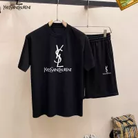 Cheap Yves Saint Laurent YSL Tracksuits Short Sleeved For Men #1350516 Replica Wholesale [$48.00 USD] [ITEM#1350516] on Replica Yves Saint Laurent YSL Tracksuits