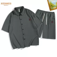 Cheap Hermes Tracksuits Short Sleeved For Men #1350577 Replica Wholesale [$48.00 USD] [ITEM#1350577] on Replica Hermes Tracksuits