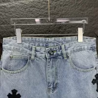Cheap Chrome Hearts Jeans For Unisex #1350677 Replica Wholesale [$52.00 USD] [ITEM#1350677] on Replica Chrome Hearts Jeans