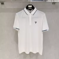 Cheap Prada T-Shirts Short Sleeved For Men #1350681 Replica Wholesale [$76.00 USD] [ITEM#1350681] on Replica Prada T-Shirts