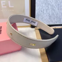 Cheap MIU MIU Headband For Women #1350804 Replica Wholesale [$27.00 USD] [ITEM#1350804] on Replica MIU MIU Headband