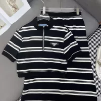 Cheap Prada Tracksuits Short Sleeved For Women #1350855 Replica Wholesale [$100.00 USD] [ITEM#1350855] on Replica Prada Tracksuits