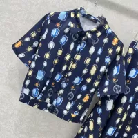 Cheap Louis Vuitton LV Tracksuits Short Sleeved For Women #1350905 Replica Wholesale [$155.00 USD] [ITEM#1350905] on Replica Louis Vuitton LV Tracksuits