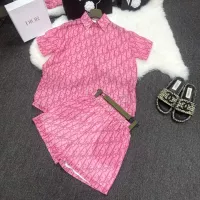 Cheap Christian Dior Tracksuits Short Sleeved For Women #1350953 Replica Wholesale [$76.00 USD] [ITEM#1350953] on Replica Christian Dior Tracksuits