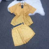 Cheap Fendi Tracksuits Short Sleeved For Women #1350956 Replica Wholesale [$76.00 USD] [ITEM#1350956] on Replica Fendi Tracksuits