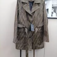 Cheap Fendi Coat Long Sleeved For Women #1351036 Replica Wholesale [$105.00 USD] [ITEM#1351036] on Replica Fendi Coat