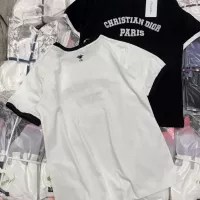 Cheap Christian Dior T-Shirts Short Sleeved For Women #1351045 Replica Wholesale [$48.00 USD] [ITEM#1351045] on Replica Christian Dior T-Shirts