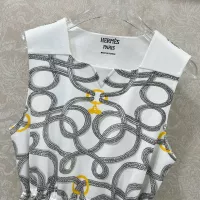 Cheap Hermes Dresses Sleeveless For Women #1351074 Replica Wholesale [$122.00 USD] [ITEM#1351074] on Replica Hermes Dresses
