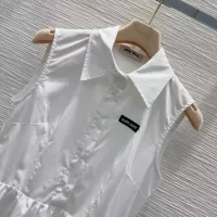 Cheap MIU MIU Dresses Sleeveless For Women #1351078 Replica Wholesale [$72.00 USD] [ITEM#1351078] on Replica MIU MIU Dresses