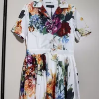 Cheap Dolce &amp; Gabbana Dresses Short Sleeved For Women #1351227 Replica Wholesale [$112.00 USD] [ITEM#1351227] on Replica Dolce &amp; Gabbana Dresses
