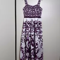 Cheap Dolce &amp; Gabbana Dresses Sleeveless For Women #1351228 Replica Wholesale [$108.00 USD] [ITEM#1351228] on Replica Dolce &amp; Gabbana Dresses