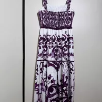 Cheap Dolce &amp; Gabbana Dresses Sleeveless For Women #1351228 Replica Wholesale [$108.00 USD] [ITEM#1351228] on Replica Dolce &amp; Gabbana Dresses