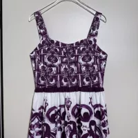 Cheap Dolce &amp; Gabbana Dresses Sleeveless For Women #1351228 Replica Wholesale [$108.00 USD] [ITEM#1351228] on Replica Dolce &amp; Gabbana Dresses