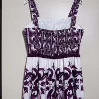 Cheap Dolce &amp; Gabbana Dresses Sleeveless For Women #1351228 Replica Wholesale [$108.00 USD] [ITEM#1351228] on Replica Dolce &amp; Gabbana Dresses