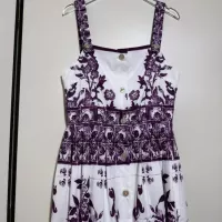 Cheap Dolce &amp; Gabbana Dresses Sleeveless For Women #1351229 Replica Wholesale [$108.00 USD] [ITEM#1351229] on Replica Dolce &amp; Gabbana Dresses