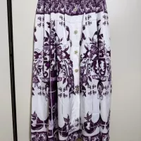 Cheap Dolce &amp; Gabbana Dresses Sleeveless For Women #1351229 Replica Wholesale [$108.00 USD] [ITEM#1351229] on Replica Dolce &amp; Gabbana Dresses