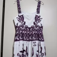 Cheap Dolce &amp; Gabbana Dresses Sleeveless For Women #1351229 Replica Wholesale [$108.00 USD] [ITEM#1351229] on Replica Dolce &amp; Gabbana Dresses