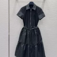 Cheap Louis Vuitton LV Dresses Short Sleeved For Women #1351231 Replica Wholesale [$85.00 USD] [ITEM#1351231] on Replica Louis Vuitton LV Dresses
