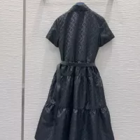 Cheap Louis Vuitton LV Dresses Short Sleeved For Women #1351231 Replica Wholesale [$85.00 USD] [ITEM#1351231] on Replica Louis Vuitton LV Dresses