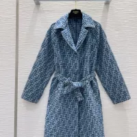 Cheap Fendi Coat Long Sleeved For Women #1351269 Replica Wholesale [$100.00 USD] [ITEM#1351269] on Replica Fendi Coat