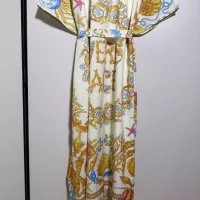 Cheap Versace Dresses Middle Sleeved For Women #1351320 Replica Wholesale [$105.00 USD] [ITEM#1351320] on Replica Versace Dresses