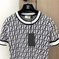 Cheap Fendi Sweaters Short Sleeved For Women #1351395 Replica Wholesale [$98.00 USD] [ITEM#1351395] on Replica Fendi Sweaters