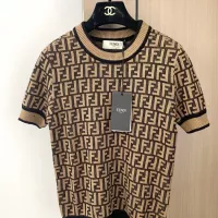 Cheap Fendi Sweaters Short Sleeved For Women #1351396 Replica Wholesale [$98.00 USD] [ITEM#1351396] on Replica Fendi Sweaters