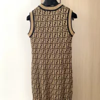 Cheap Fendi Dresses Sleeveless For Women #1351417 Replica Wholesale [$98.00 USD] [ITEM#1351417] on Replica Fendi Dresses