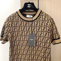Cheap Fendi Dresses Short Sleeved For Women #1351420 Replica Wholesale [$100.00 USD] [ITEM#1351420] on Replica Fendi Dresses
