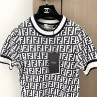 Cheap Fendi Dresses Short Sleeved For Women #1351421 Replica Wholesale [$100.00 USD] [ITEM#1351421] on Replica Fendi Dresses