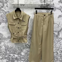 Cheap Christian Dior Tracksuits Sleeveless For Women #1351445 Replica Wholesale [$158.00 USD] [ITEM#1351445] on Replica Christian Dior Tracksuits