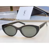 Cheap Yves Saint Laurent YSL AAA Quality Sunglasses In Gold #1352811 Replica Wholesale [$56.00 USD] [ITEM#1352811] on Replica Yves Saint Laurent YSL AAA Quality Sunglasses