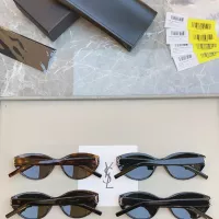 Cheap Yves Saint Laurent YSL AAA Quality Sunglasses In Silver #1352812 Replica Wholesale [$56.00 USD] [ITEM#1352812] on Replica Yves Saint Laurent YSL AAA Quality Sunglasses