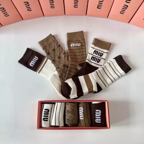 Cheap MIU MIU Socks #1352865 Replica Wholesale [$29.00 USD] [ITEM#1352865] on Replica MIU MIU Socks