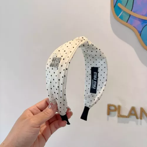 Cheap MIU MIU Headband For Women #1352888 Replica Wholesale [$27.00 USD] [ITEM#1352888] on Replica MIU MIU Headband