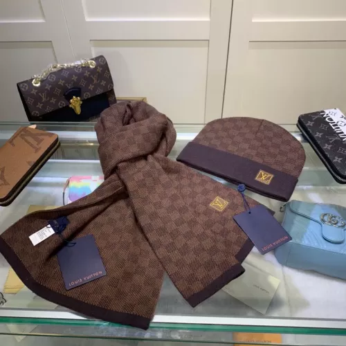 Cheap Louis Vuitton LV Hat and Scarf and Glove Set #1353269 Replica Wholesale [$45.00 USD] [ITEM#1353269] on Replica Louis Vuitton LV Hat and Scarf and Glove Set