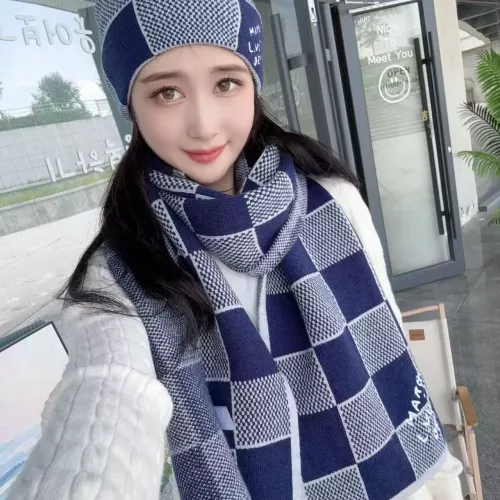 Cheap Louis Vuitton LV Hat and Scarf and Glove Set #1353272 Replica Wholesale [$42.00 USD] [ITEM#1353272] on Replica Louis Vuitton LV Hat and Scarf and Glove Set