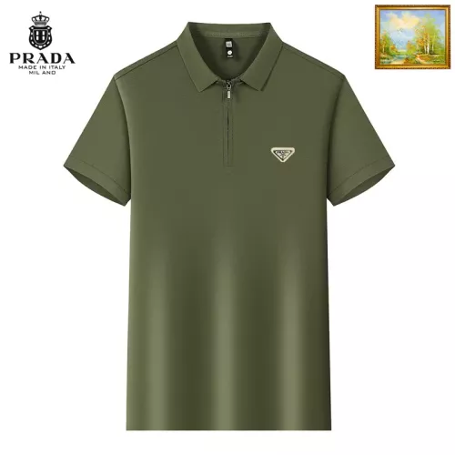 Prada T-Shirts Short Sleeved For Men #1353586