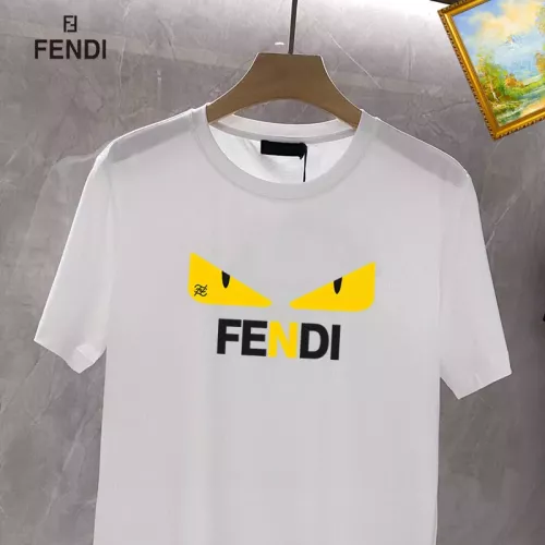 Cheap Fendi T-Shirts Short Sleeved For Unisex #1353625 Replica Wholesale [$25.00 USD] [ITEM#1353625] on Replica Fendi T-Shirts