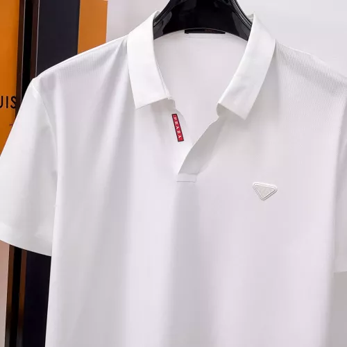 Cheap Prada T-Shirts Short Sleeved For Men #1353803 Replica Wholesale [$48.00 USD] [ITEM#1353803] on Replica Prada T-Shirts