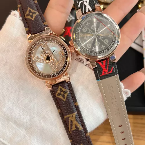 Cheap Louis Vuitton Watches In Rose Gold For Women #1353842 Replica Wholesale [$39.00 USD] [ITEM#1353842] on Replica Louis Vuitton Watches