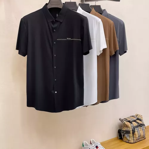 Cheap Boss Shirts Short Sleeved For Men #1353860 Replica Wholesale [$52.00 USD] [ITEM#1353860] on Replica Boss Shirts