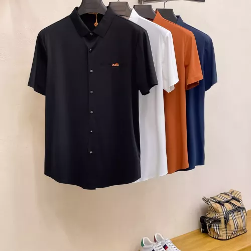 Cheap Hermes Shirts Short Sleeved For Men #1353867 Replica Wholesale [$52.00 USD] [ITEM#1353867] on Replica Hermes Shirts